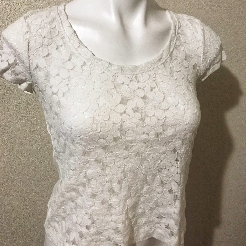 Hollister white T shirt